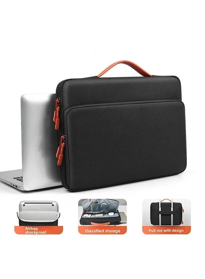 QIYUE 14 Inch Waterproof Laptop Bag, Compatible with MacBook Pro 14 Inch (M2/M3/M4 A2442/A2779/A2918/A2992/A3402) & MacBook Air 13.6/15.3, also fits Lenovo Xiaoxin Pro 14, HP Pavilion 14, Dell XPS 14, Samsung Galaxy Book 14, Huawei MateBook 14 Ultra-Thin Notebook Handbag - Image 1