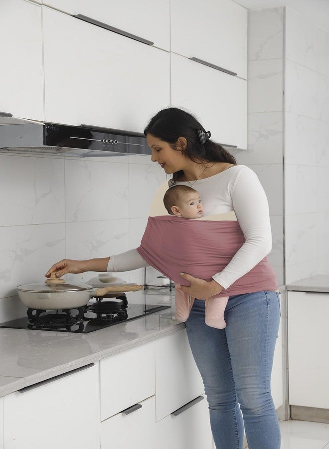 حاملة الأطفال Kloovete Baby Wrap Carrier، حاملة أطفال مثالية للأطفال حديثي الولادة والرضع حتى وزن 35 رطلاً. - Image 5