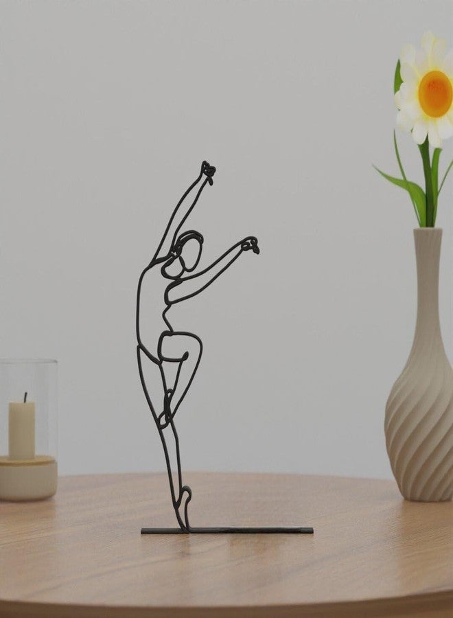 EROTNGO Modern Ballet Dancing Girl Art | Minimalist Shelf and Desk Sculpture | Unique Gift Figurine | Stylish Décor for Women - Image 1