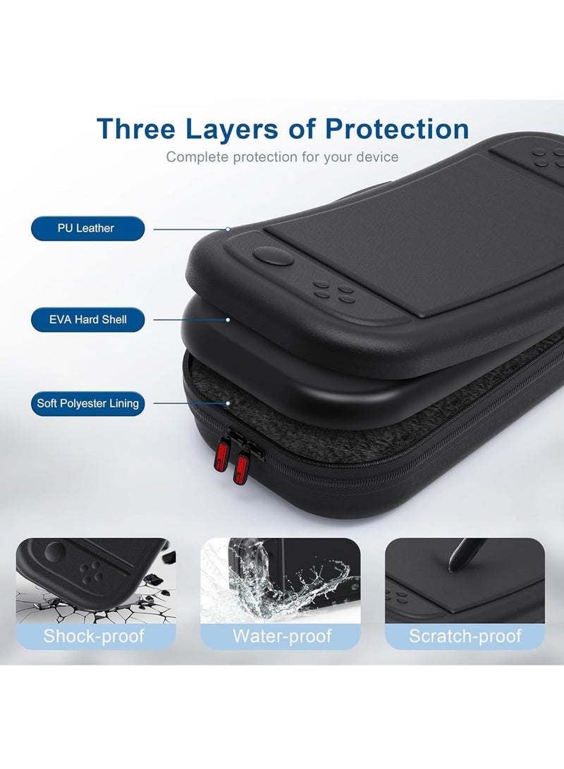 Aookay Carrying Case for Nintendo Switch 2(2025), Protective Hard Shell Portable Travel Case Pouch for Switch 2, with 10 Card Slots and Pockets for Console & Accessories - Image 4