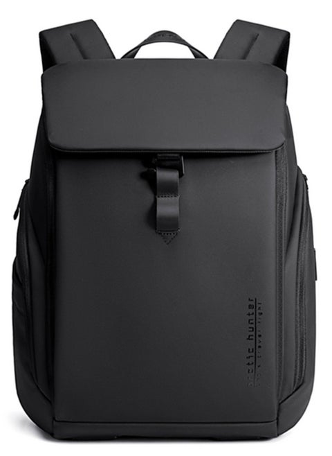 Business Travel Backpack, Water Resistant Durable Office College School Student Bag for Men, Black