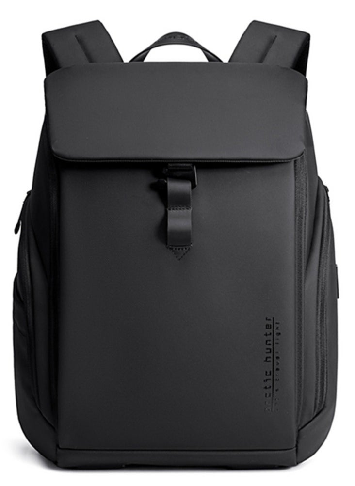 ARCTIC HUNTER Business Travel Backpack, Water Resistant Durable Office College School Student Bag for Men, Black  - Image 1