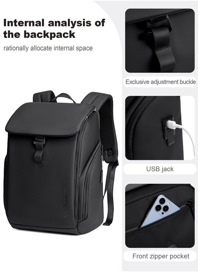 ARCTIC HUNTER - Business Travel Backpack, Water Resistant Durable Office College School Student Bag for Men, Black - Image 1