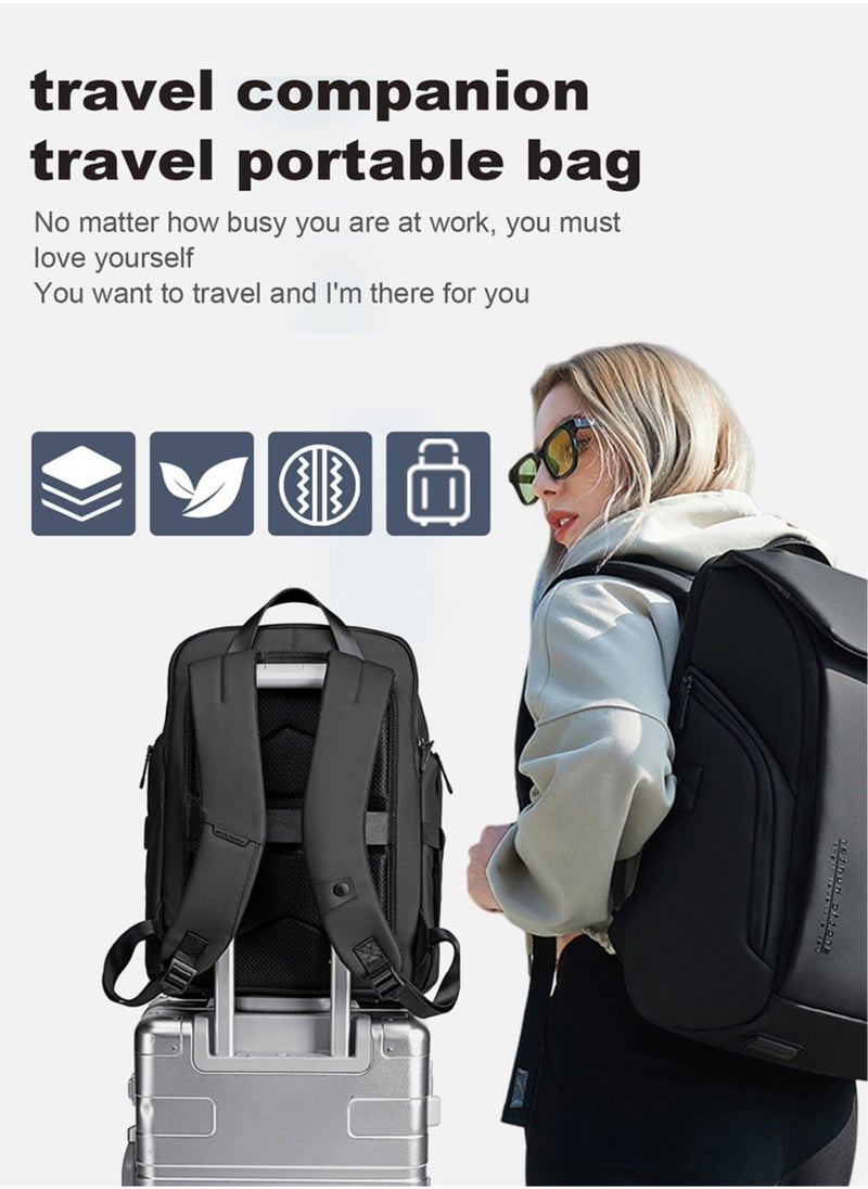 ARCTIC HUNTER - Business Travel Backpack, Water Resistant Durable Office College School Student Bag for Men, Black - Image 1