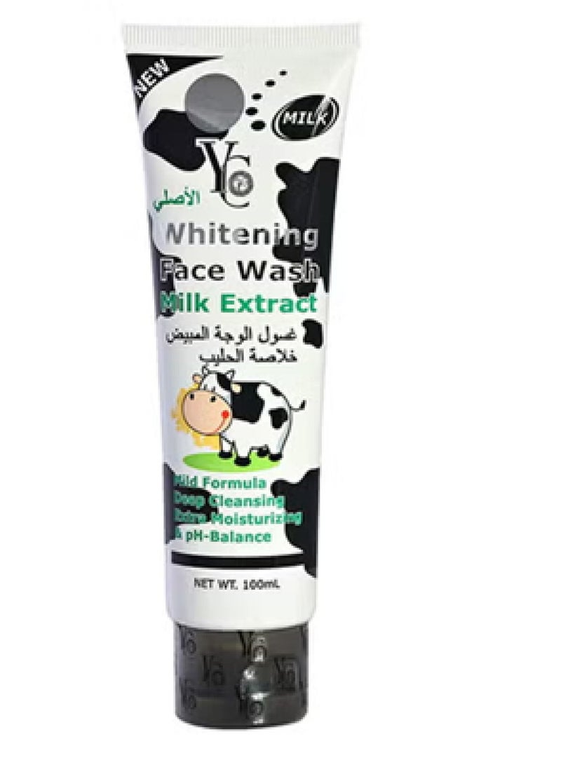 YC Whitening Face Wash With Milk Extract 100 ml Bundle - Image 2