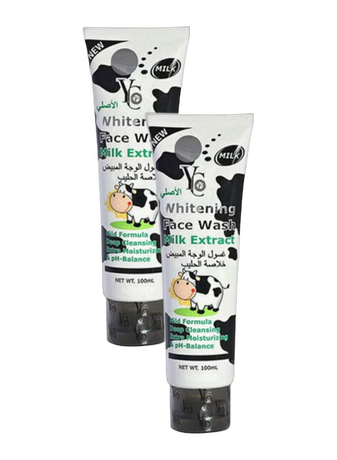 YC Whitening Face Wash With Milk Extract 100 ml Bundle - Image 1