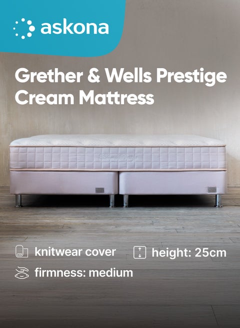 Mattress Grether And Wells Prestige Cream 200x200x25 cm (LxWxH)