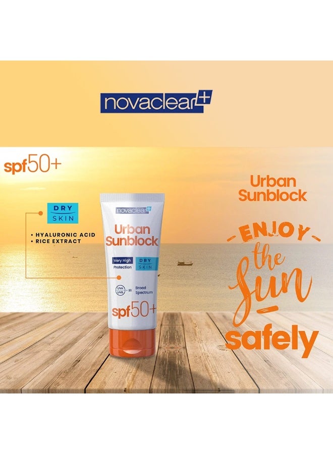 novaclear كريم واقي شمس حضري SPF 50+ للبشرة الجافة 40 مل - Image 3