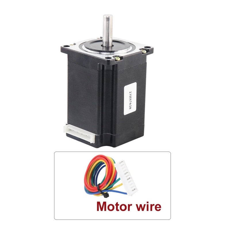 محرك خطوي Nema23 23HS7628 6 35mm 24V 189Ncm عزم دوران عالي ثنائي الطور 4 أطراف للطابعة ثلاثية الأبعاد - Image 5