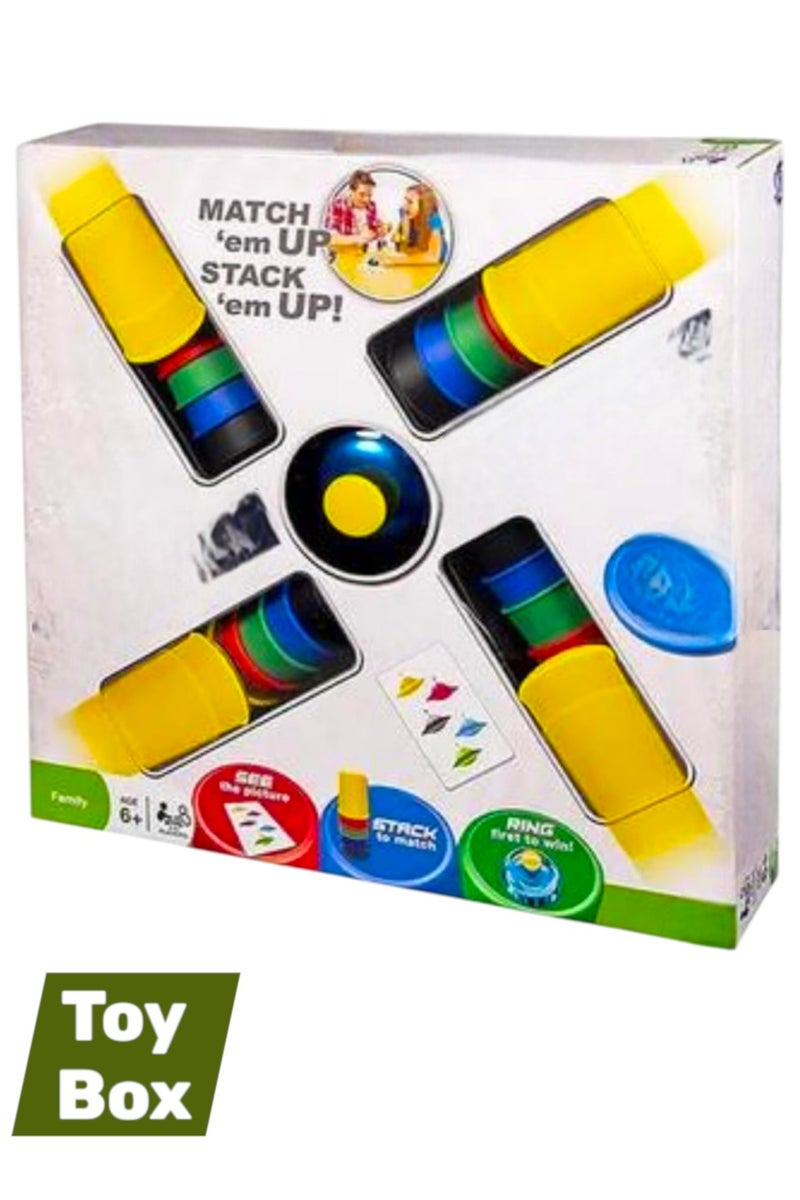 Toy Box Quick Cups Multicolour Match And Stack 30-Cups Set Game For Kids (2-6 Player) - Image 1