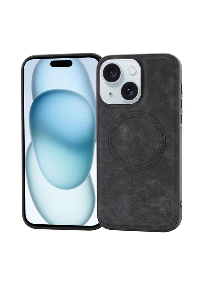 S-TOP Case For iPhone 15 Side PU Hybrid TPU Magsafe Phone Case - Image 1