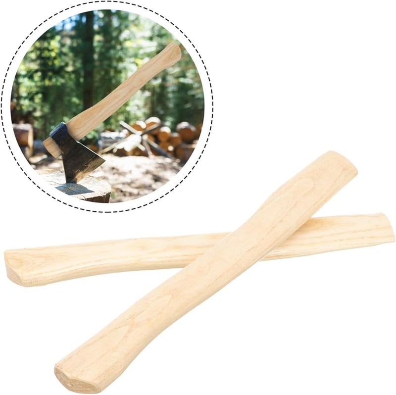 2Pcs Wooden Axe Handle Replacement for Hatchet and Axe Outdoor Chopping Firewood Splitting - Image 4