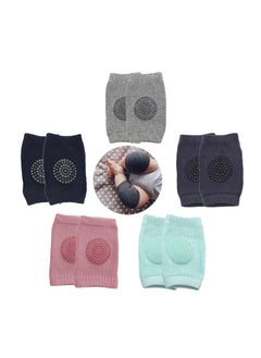 Generic 5 Pairs Baby Crawling Anti Slip Knee Pads,Baby Knee Protectors Toddlers Leg Warmers  - Image 2