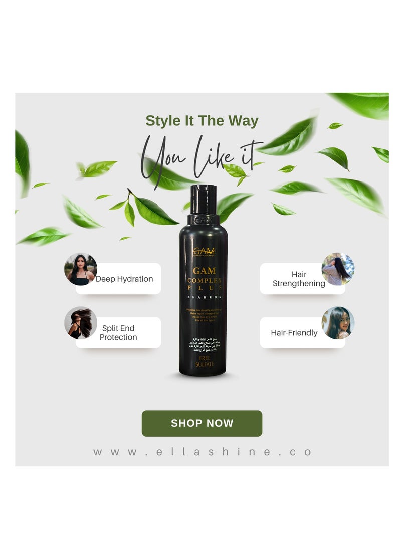 جام شامبو غام لاصلاح الشعر المتضرر خالي من الكبريتات - Image 3