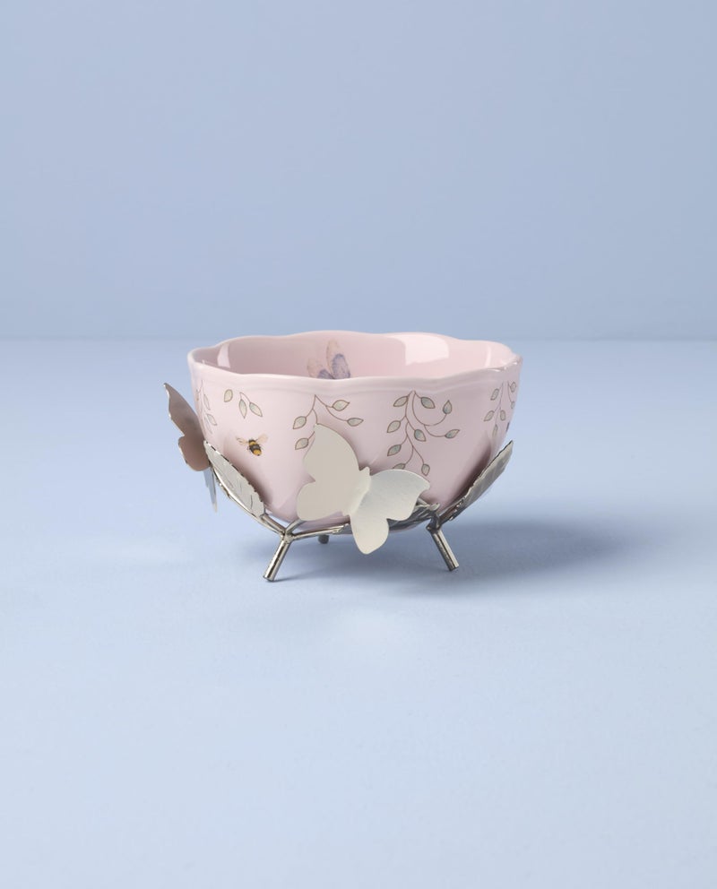 LENOX وعاء لينوك 897925 من حديقة الفراشات مع قاعدة - Image 2