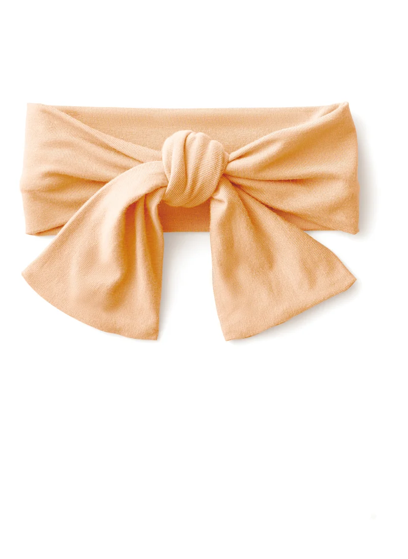 أنفي بيبي Organic Knotted Headband Peach