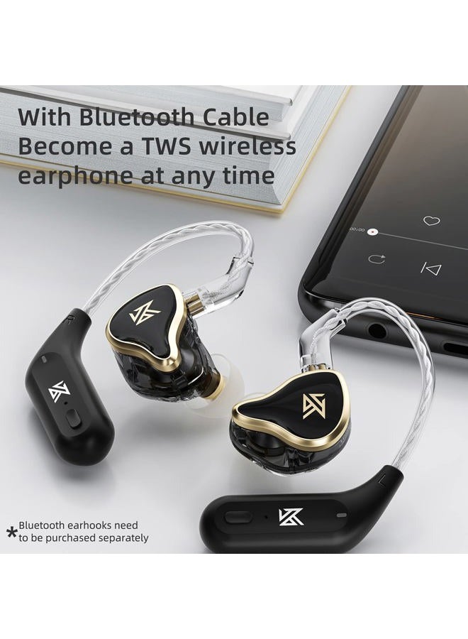KZ ZAS in Ear Monitor Earphone 7BA+1DD 8 Unit Hybrid Technology IEM Headphones Noise Isolation, 8 Core Cable 3.5mm Jack Wired Earbuds (No Mic, White) - Image 3
