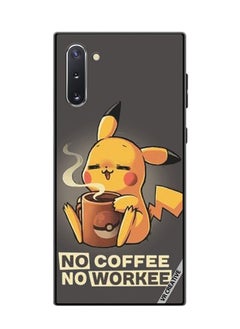VR CREATIVE Protective Case Cover For Samsung Galaxy Note10 5G No Coffee No Work Design Multicolour  - Image 1
