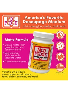Mod Podge Plaid Mod Podge Matte Finish 8 Fl Oz 236 Ml  - Image 2
