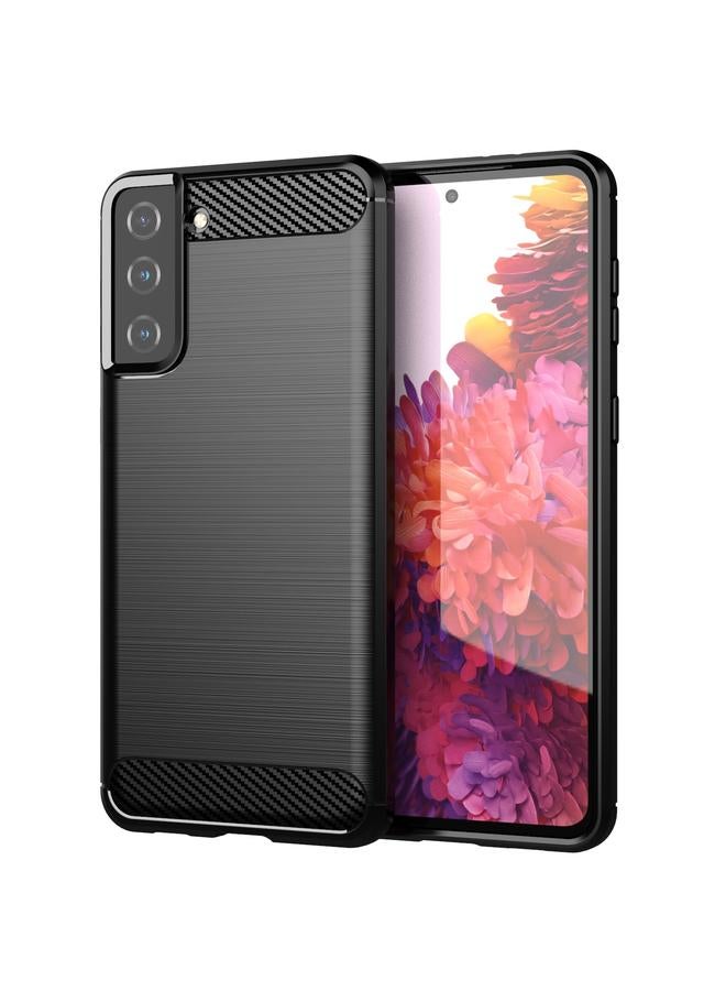 اس-توب جراب لهاتف Samsung Galaxy S21 مصنوع من ألياف الكربون المصقولة TPU - Image 1