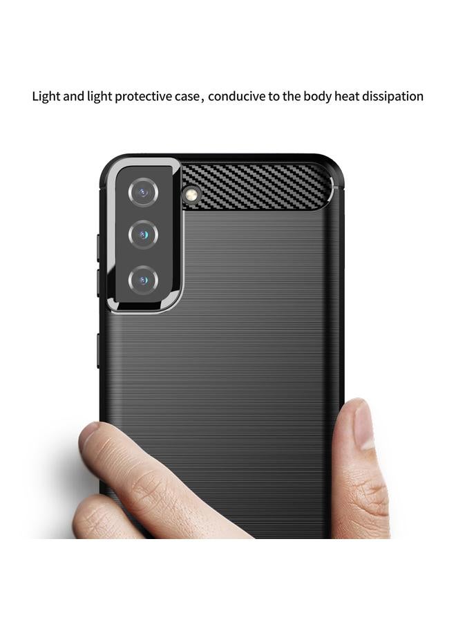 اس-توب جراب لهاتف Samsung Galaxy S21 مصنوع من ألياف الكربون المصقولة TPU - Image 3