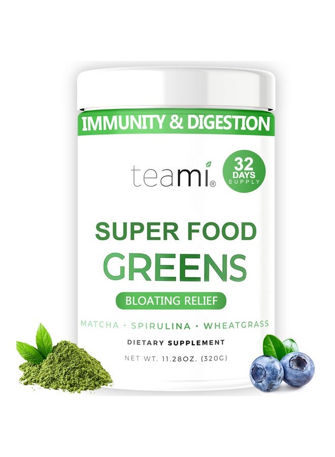 teami Teami Organic Super Greens Powder for Immunity & Digestion, Non-GMO Greens Superfood Powder to Support Energy, 16 superfood Ingredients, Sugar-Free Veggie Powder for Juice & Smoothie, 32 Servings - Image 1
