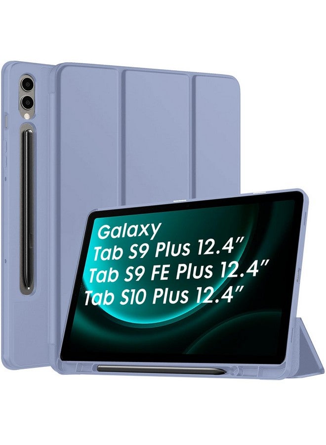 Robustrion Cover for Samsung Galaxy Tab S9 FE+ / Tab S10 Plus/Tab S9 Plus 12.4 inch Cover Case with [S Pen Holder] for Samsung Tab S9 FE Plus / S9+ / S10+ Tablet Cover [Auto Sleep/Wake] - Lavender - Image 1