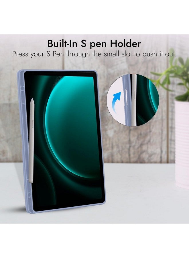 Robustrion Cover for Samsung Galaxy Tab S9 FE+ / Tab S10 Plus/Tab S9 Plus 12.4 inch Cover Case with [S Pen Holder] for Samsung Tab S9 FE Plus / S9+ / S10+ Tablet Cover [Auto Sleep/Wake] - Lavender - Image 5