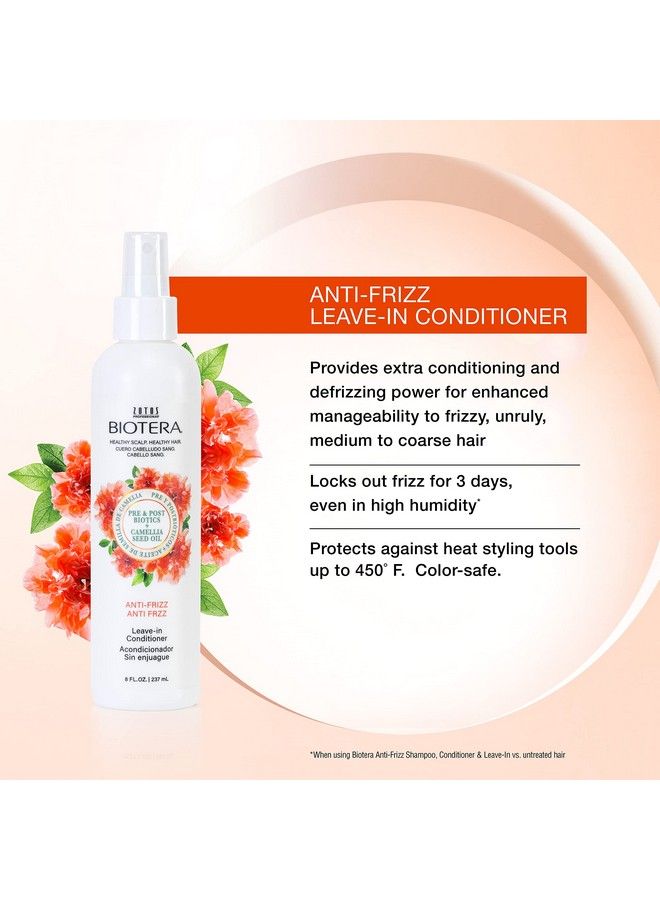 Biotera Anti Frizz Intense Smoothing Leavein Conditioner | Extra Conditioning & Defrizzing | Frizzy Or Unruly Hair | Vegan | 8 Fl Oz - Image 3