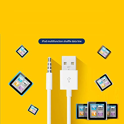 Tricon Shuffle USB Charger Shuffle Charging 2Pack Charge SYNC Date Cable Work with Shuffle 3rd 4th 5th 6th Generation White - Image 3