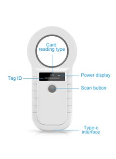 Generic 134.2KHz RFID Animal Reader - 15 Digits 125KHz Pet ID Scanner for EMID FDX-B ISO 11784/85 Microchip Tag Registration for Cow, Fish, Dog  - Image 4