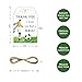 FORSHEEP 50pcs Soccer Thank You Tags Football Gift Tag with String for Ball Themed Party Sport Game Thank You Paper Tags for Birthday Party Favors - Image 4