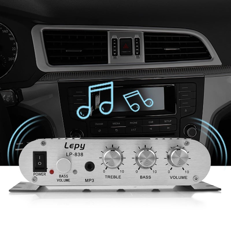 نمط B 2 1 قناة مضخم صوت ستيريو صغير للطاقة لسيارة منزل صوتي HiFi باس - Image 3