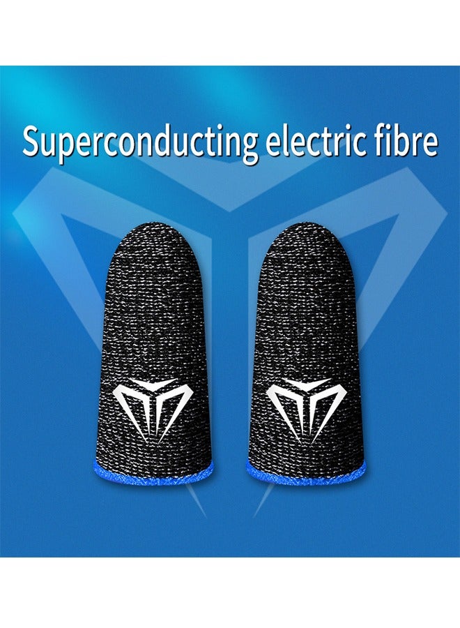 1 Pair Mobile Game Touch Screen Finger Sleeve Super Highly Sensitive Feelers Smooth Operation Sweat Absorbing Odorless Breathable Seamless Finger Sleeve For Pubg And Much Other Games Play - Image 1