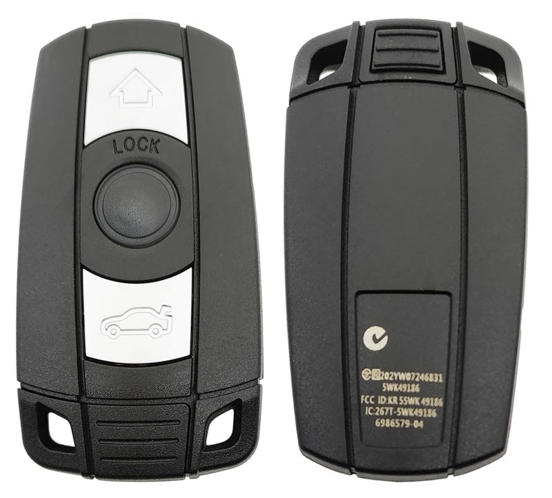 Keyless Entry Replacement Key Fob Case Cover fit for BMW 1 3 5 Series E88 E90 E92 E93 X5 X6 Z4 328i M5 M6 Key Fob Shell