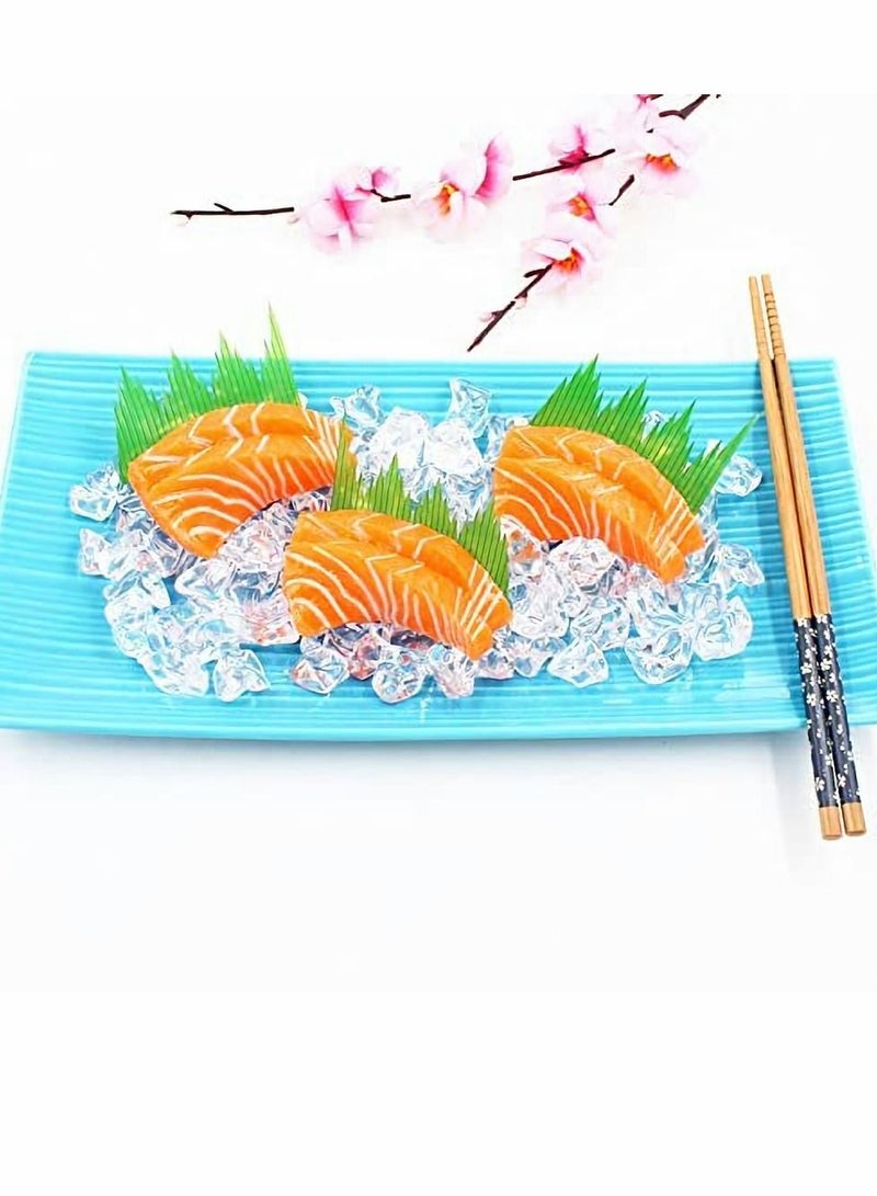 SYOSI 6-Pcs Artificial Simulation Salmon Fillet Model, Creative Fake Realistic Sashimi Ornament, Food Toys Suitable for Home Party Kitchen Japanese Restaurant Photography Decoration Props - Image 2