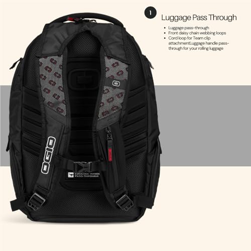 Ogio حقيبة ظهر OGIO رينغيد (رينغيد، نقط سوداء)، كبيرة - Image 5