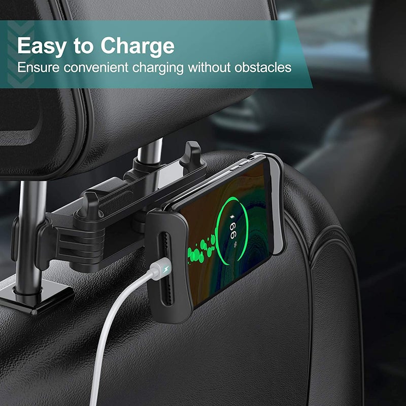 Shahn Extendable Arm Headrest Mount Tablet/Mobile Holder Car Rear Seat Mobile Phones and Tablets Upto 10.5 inch Diagonal Screen Size. - Image 5