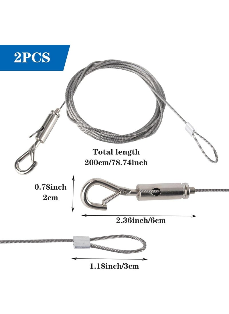 Oasisgalore - Picture Hanging Wire 2 Pack with Hook and Loop - Image 1