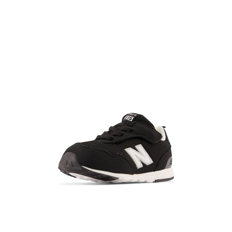 New Balance Kid's 515 V1 New-b Hook and Loop Sneaker, Black/White, 9 Toddler - Image 3