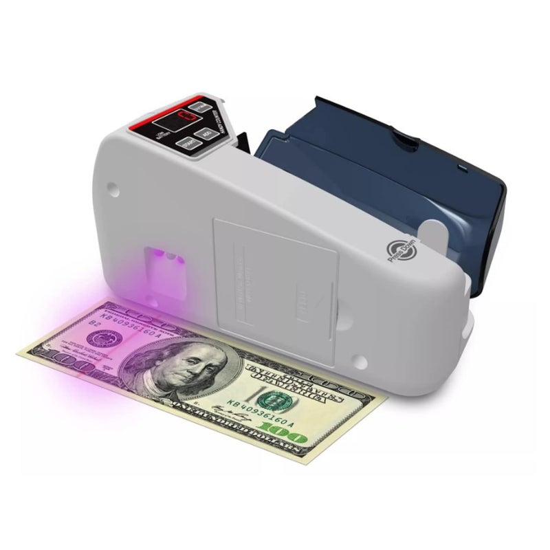 BRONTIX Portable Money Counting Machine Mini | LED Display Note Counting Machine Cash Counter Machine Mini with UV/WM Detection, Auto Shut-Off Currency Counting Machine for Home (Portable Bundle) - Image 2