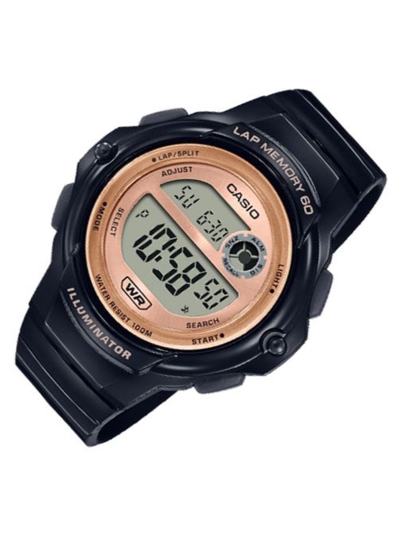 CASIO Water Resistant Digital Resin Band Watch For women LWS-1200H-1AVDF - Image 2