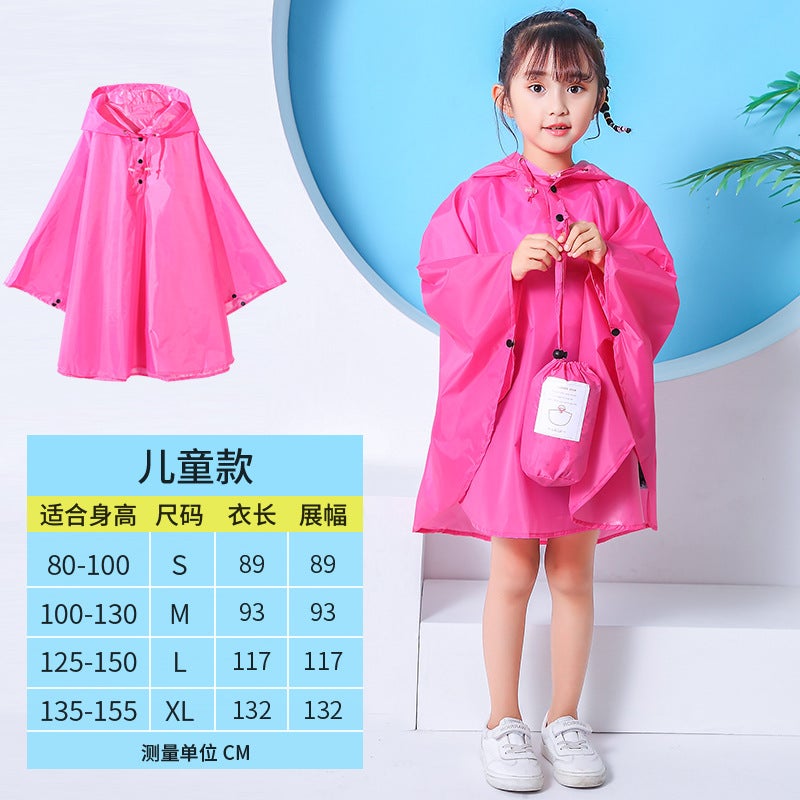New Japanese And Korean Raincoats For Boys And Girls, Thin Cloaks, Baby Bat Ponchos, One Piece Dropshipping - Image 1