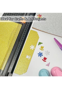 Oasisgalore Glitter Cardstock Paper, 40 Sheets 20 Colors, Premium A4 Construction Colored Paper, 250 Gsm.  - Image 3