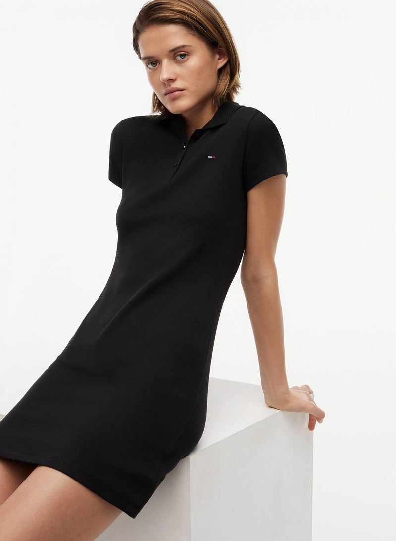 TOMMY JEANS Bodycon Mini Polo Dress - Image 2