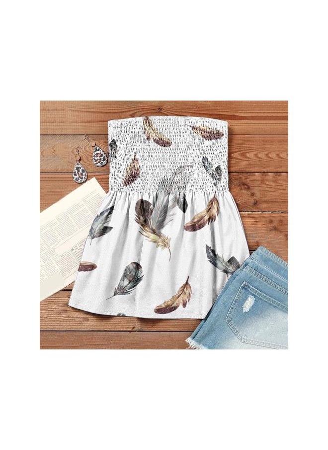 Generic - Women's Sleeveless Tube Top, Sexy Tube Top Ladies Elastic Strapless Printed Blouse Tanks for Holiday Summer Beach - Image 1