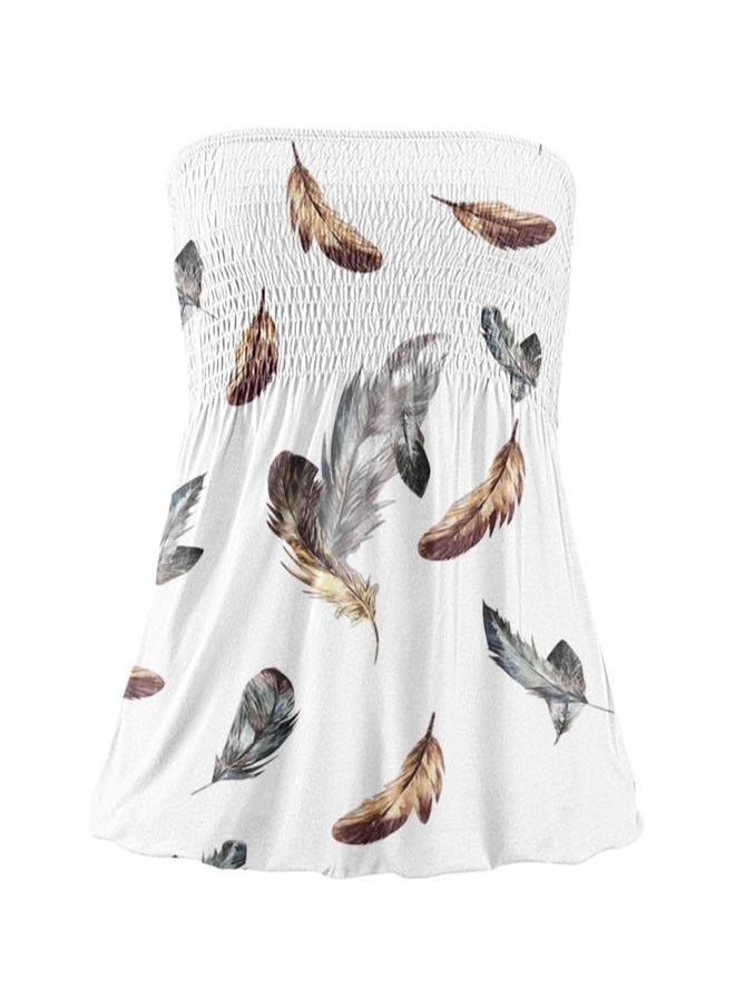 Generic - Women's Sleeveless Tube Top, Sexy Tube Top Ladies Elastic Strapless Printed Blouse Tanks for Holiday Summer Beach - Image 1