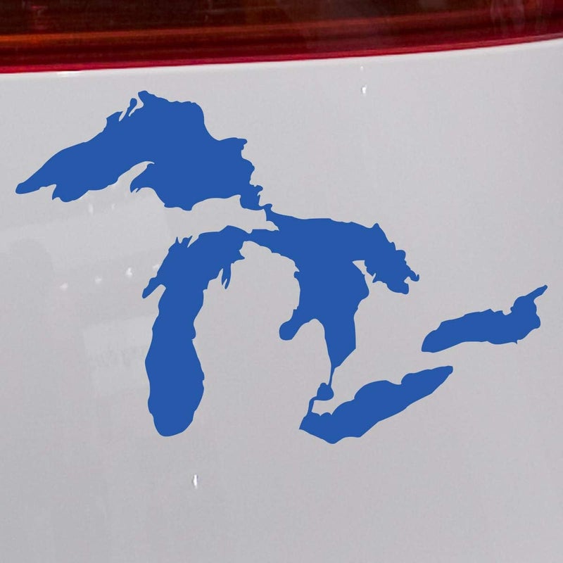 Nudge Printing Great Lakes Sticker Michigan Car Decal Premium Heavy-Duty Waterproof Vinyl for Bumpers, Windows, Laptops, Water Bottles or Coolers (Blue, 4.75" Wide) - Image 3