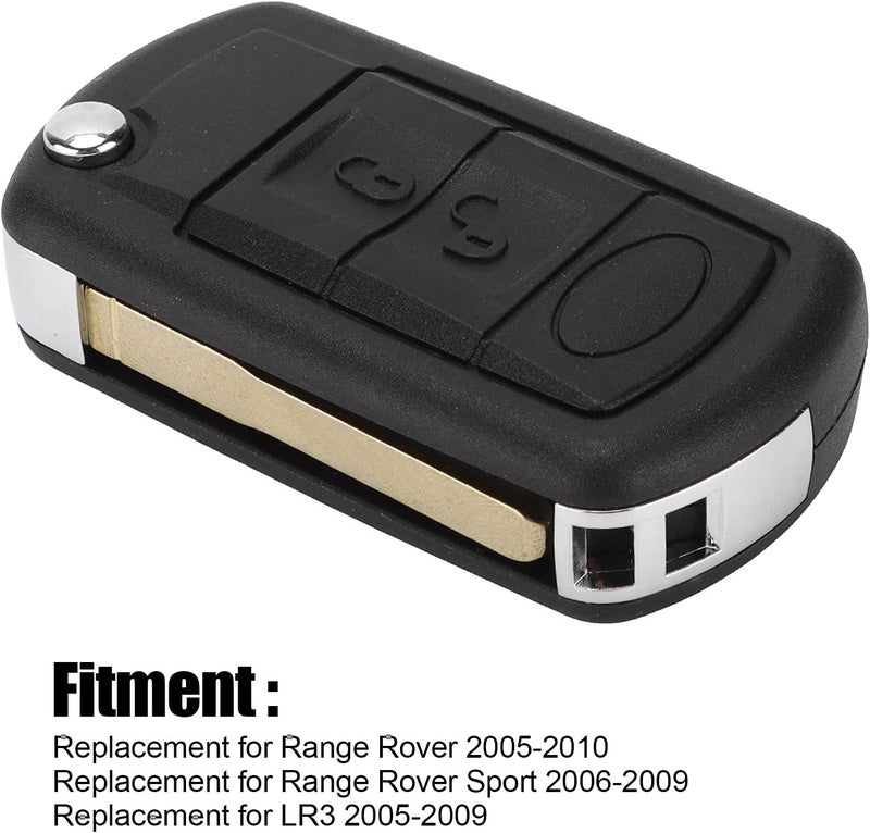 klarako Remote Key Cover, Car Remote Control Flip Key Cover Maintenance Replacement for Range Rover 2005?2010 - Image 3
