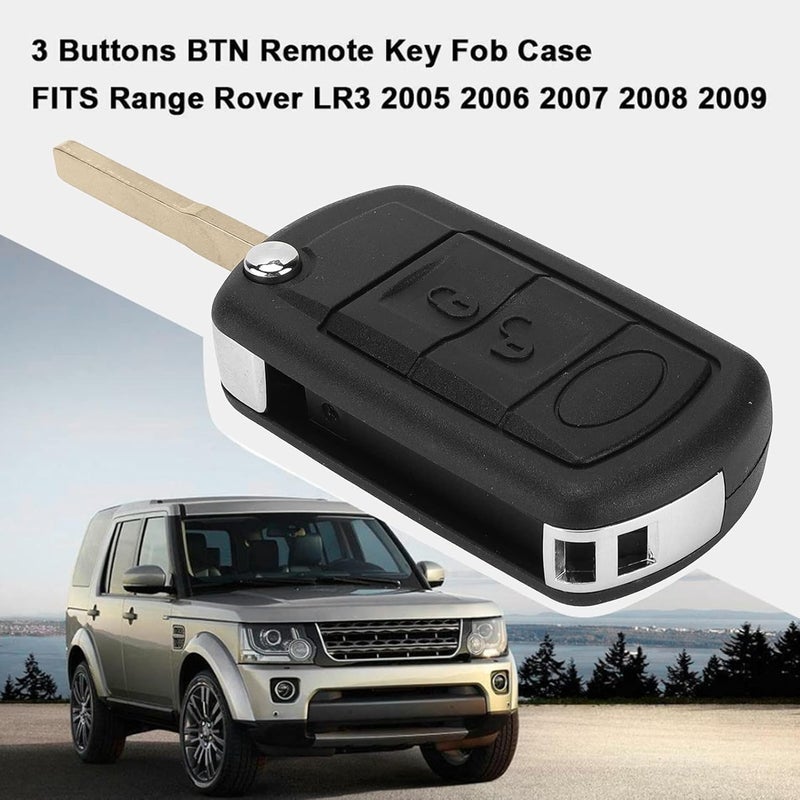 klarako Remote Key Cover, Car Remote Control Flip Key Cover Maintenance Replacement for Range Rover 2005?2010 - Image 2